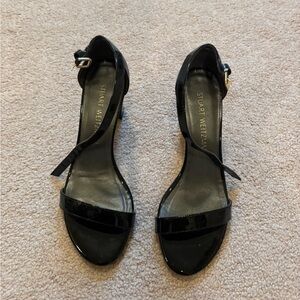 Stuart Weitzman Glossy Black Heels